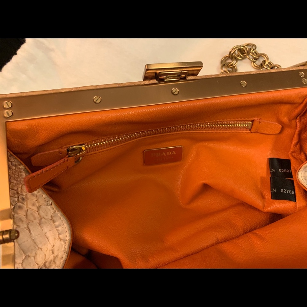 👜 PRADA PITONE CERNIERA BAG 👜 - Picture 5 of 16